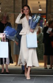 Charming Kate Middleton in Self-Portrait Dress at The Royal College of Midwives 2022