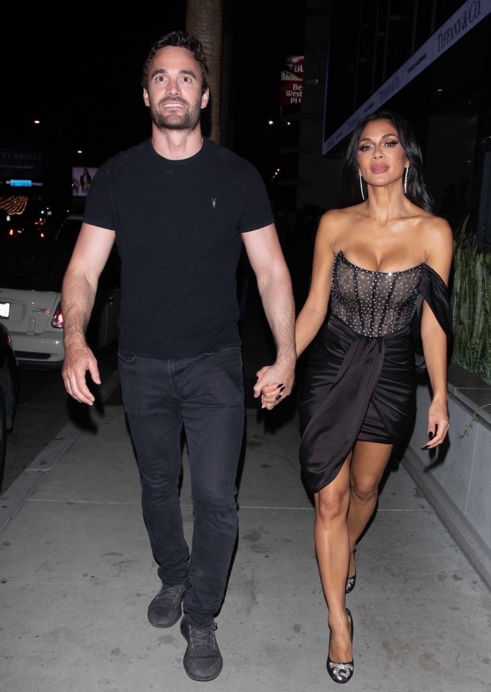 Nicole Scherzinger Sexy Night Out Style in Los Angeles with Thom Evans 2022