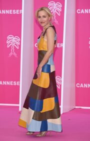 Pretty Gillian Anderson in Chloe dress at 5th Canneseries Festival in France 2022