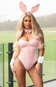 Sensual Bianca Gascoigne as a Pink Bunny in Easter Themed Photoshoot - 2022