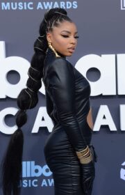 Billboard Music Awards 2022: Chloe Bailey in Valdrin Sahiti Leather Dress