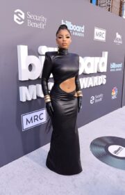 Billboard Music Awards 2022: Chloe Bailey in Valdrin Sahiti Leather Dress