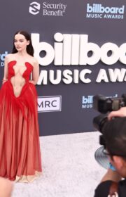 Billboard Music Awards 2022: Dove Cameron in Racy Red Ashlyn Dress