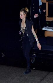 Selena Gomez in Sexy Michael Stewart Dress at SNL After Party 2022