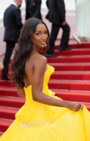 Cannes Film Festival 2022: Jasmine Tookes in Tony Ward Dress for ‘Top Gun: Maverick’ Premiere