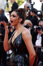 Cannes 2022: Deepika Padukone in Black Louis Vuitton Dress for Decision to Leave Premiere