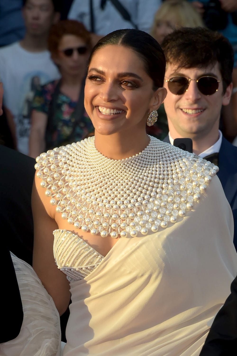 Cannes 2022: Deepika Padukone in Elegant White Saree and Necklace for the Closing Ceremony