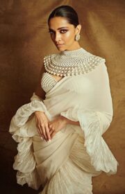 Cannes 2022: Deepika Padukone in Gorgeous White Saree and Necklace for the Closing Ceremony
