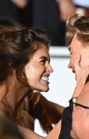Cannes 2022: Kaia Gerber in Red Celine Dress Kisses Boyfriend Austin Butler