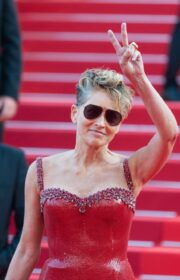 Cannes 2022: Sharon Stone in Red Dolce & Gabbana Dress ‘Elvis’ Premiere