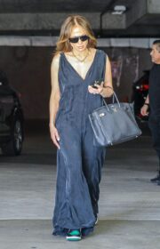 Jennifer Lopez Street Style in Black Good American Sexy Jumpsuit 2022 (15 Photos)