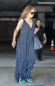 Jennifer Lopez Street Style in Black Good American Sexy Jumpsuit 2022 (15 Photos)