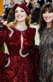 Met Gala 2022: Amazing Jessica Chastain in Red Gucci Dress
