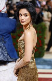 Met Gala 2022: Alluring Camila Mendes in Golden AMI by Alexandre Mattiussi Dress