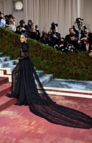 Met Gala 2022: Vanessa Hudgens in Racy Black Sheer Moschino Dress