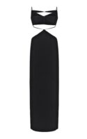 Mônot Spliced-Bodice Cutout Maxi Dress