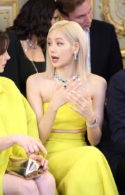 Blackpink’s Lisa in Bright Yellow Pinkong Skirt at Bvlgari High Jewelry Gala 2022