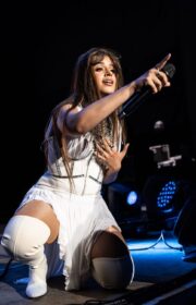 Camila Cabello in Alaïa Dress Performs at Wild 94's Wazzmatazz Concert 2022