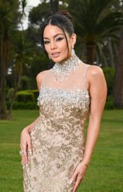 Cannes 2022 amfAR Gala: Vanessa Hudgens in Sparkling Miu Miu Dress and Chopard Jewels