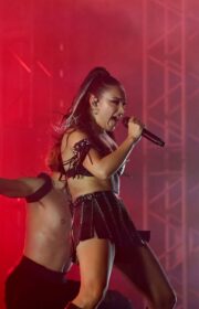 Glastonbury Festival 2022: Charli XCX Performs in Bra Top and Mini Skirt