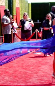 MTV Movie & TV Awards 2022: Vanessa Hudgens in Blue Vera Wang Mini Dress