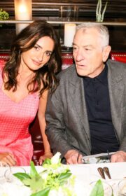 Penelope Cruz in Hot Pink Chanel Dress at Tribeca Artist Dinner Party 2022
