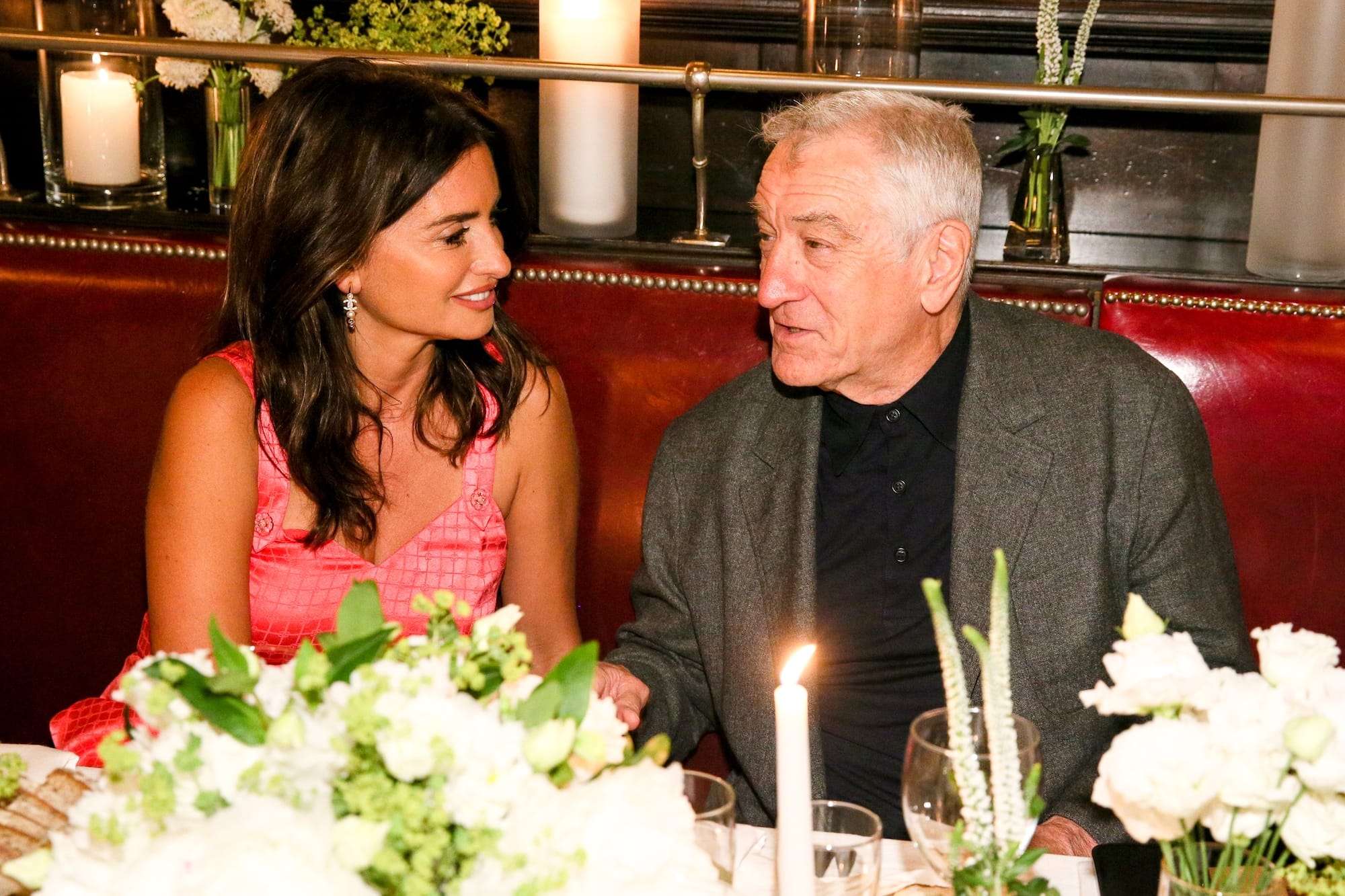 Penelope Cruz and Robert De Niro at the Chanel's Tribeca Film Festival 15th Artists Dinner party on June 13, 2022.