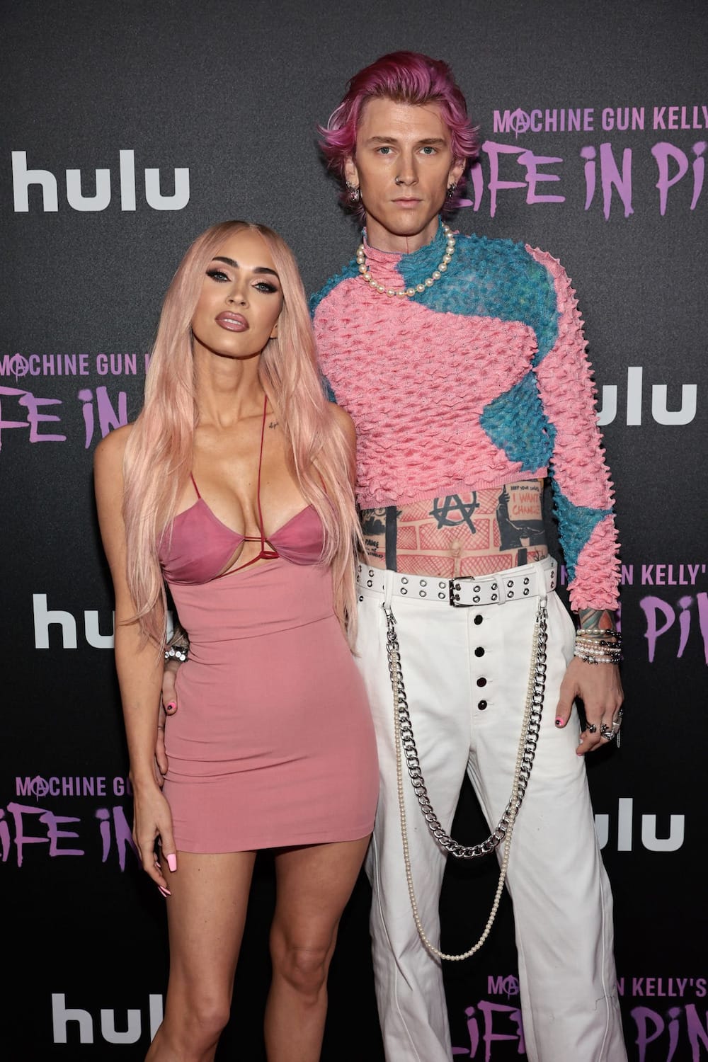 Megan Fox and Machine Gun Kelly at ‘MGK Life In Pink’ New York Premiere on June 27, 2022.