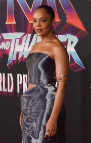 Tessa Thompson in Armani Privé Dress at ‘Thor: Love and Thunder’ World Premiere 2022