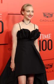 Time 100 Gala 2022: Amanda Seyfried in Black Carolina Herrera Dress