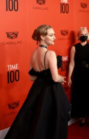 Time 100 Gala 2022: Amanda Seyfried in Black Carolina Herrera Dress
