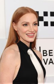 Tribeca Film Festival 2022: Jessica Chastain in Ralph Lauren Dress to 'The Forgiven' Premiere