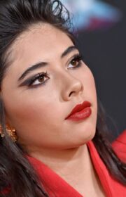 Xochitl Gomez in Red Mônot Dress at ‘Thor: Love and Thunder’ World Premiere 2022