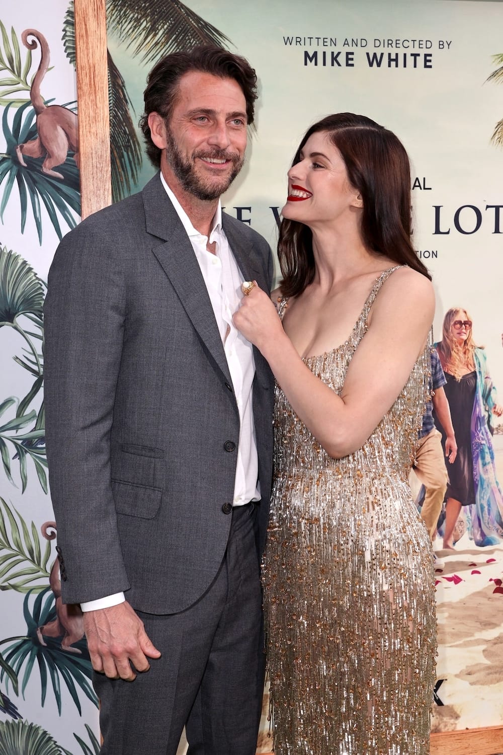 Alexandra Daddario and Andrew Form made their red carpet debut as a couple at 'The White Lotus' Los Angeles premiere on July 7, 2021.