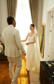 Alexandra Daddario Wows in Danielle Frankel Dress for Her Wedding with Andrew Form 2022