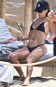 Gorgeous Eva Longoria in Black Bikini on Vacation with Her Husband José Bastón 2022