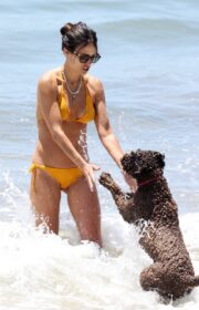 Jordana Brewster Hot Bikini Body at Santa Monica Beach 2022