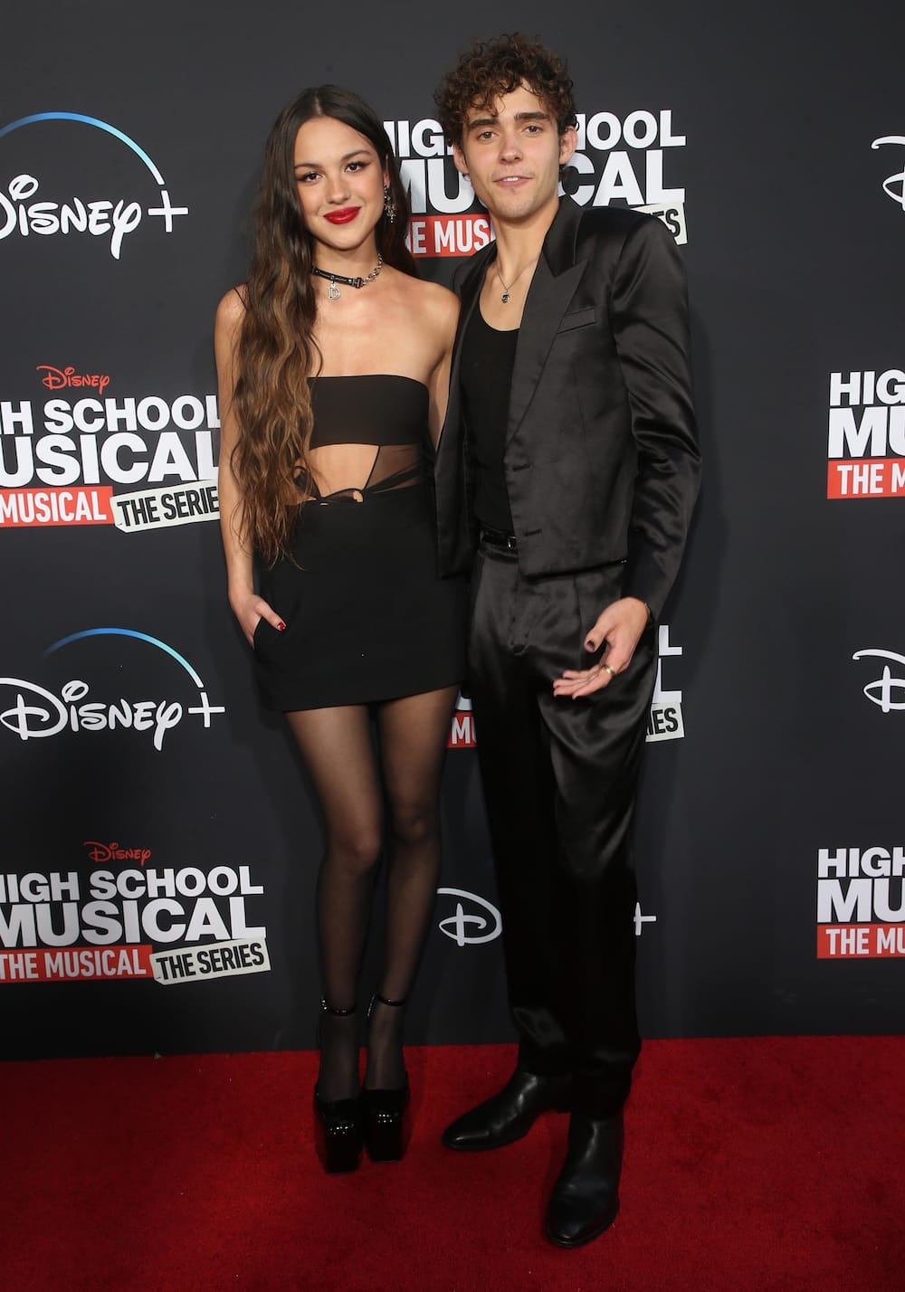 Olivia Rodrigo with Joshua Bassett at High School Musical Season 3 Premiere – See Pics!