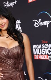 Sofia Wylie in Shiny Metallic Dress at High School Musical Season 3 Premiere (22 Photos)