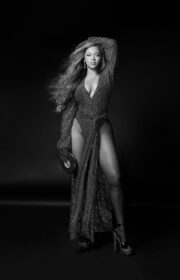Sensual Beyoncé in Sparkling Outfit at Renaissance Album Launch Party 2022