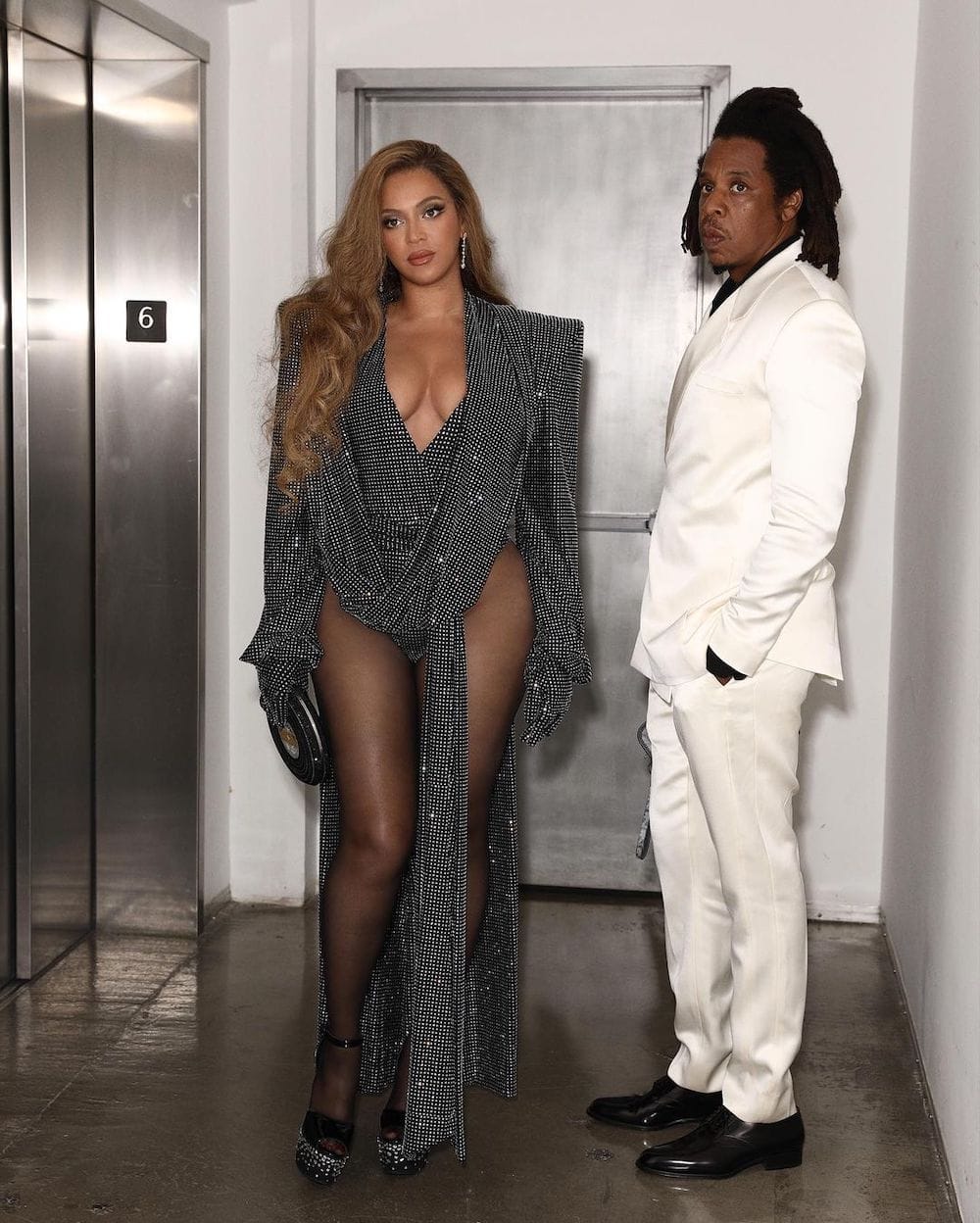 Beyoncé Knowles with her husband Jay-Z at the Club Renaissance party in NYC on August 5th, 2022.