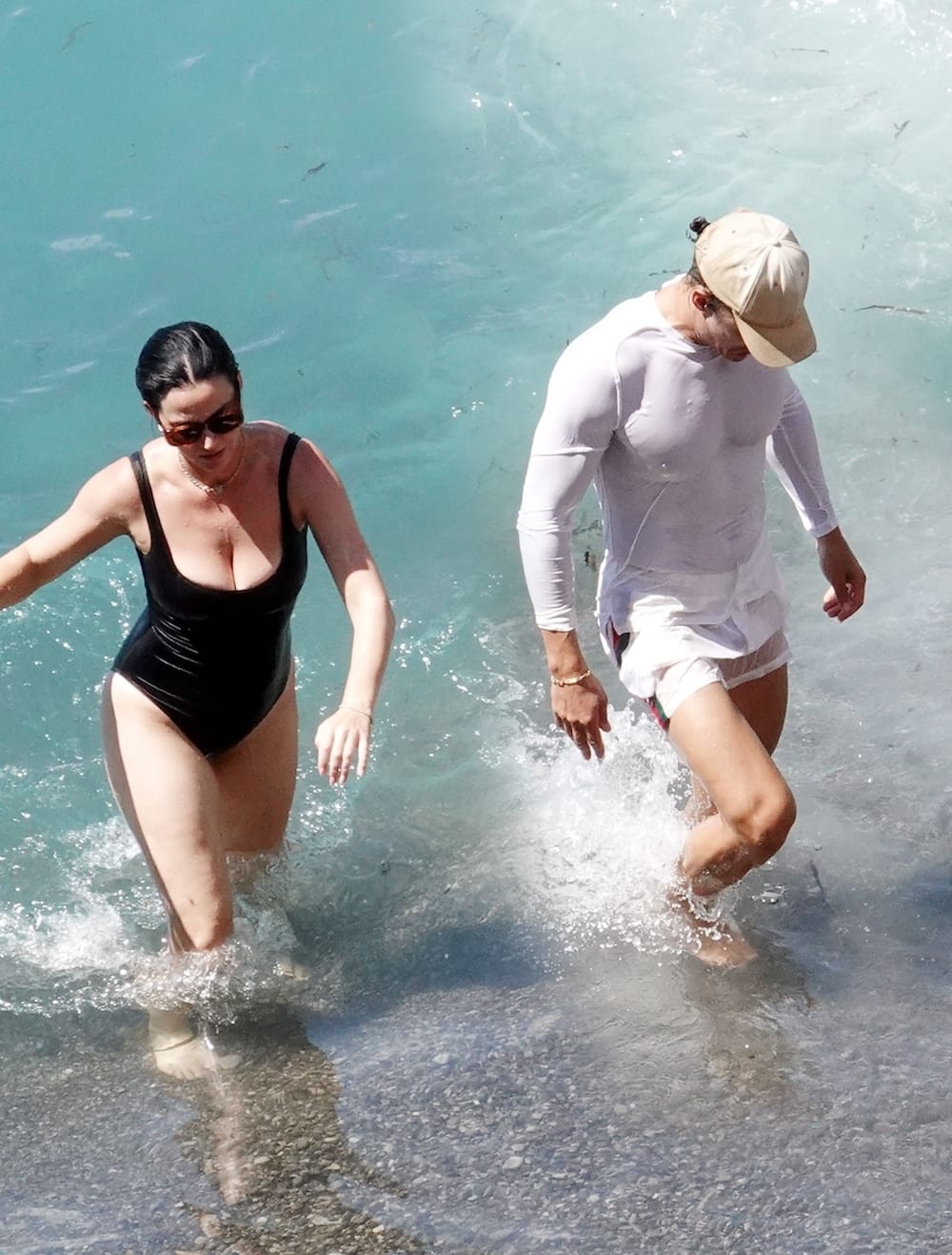 Katy and Orlando during their Italian vacation.