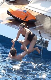 Sizzling Selena Gomez in Swimsuit with Andrea Iervolino on Her Italian Vacation 2022