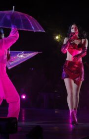 Sizzling Hot Dua Lipa Performance in Mini Skirt at 2022 Sunny Hill Festival in Kosovo: Photos