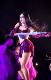 Sizzling Hot Dua Lipa Performance in Mini Skirt at 2022 Sunny Hill Festival in Kosovo: Photos