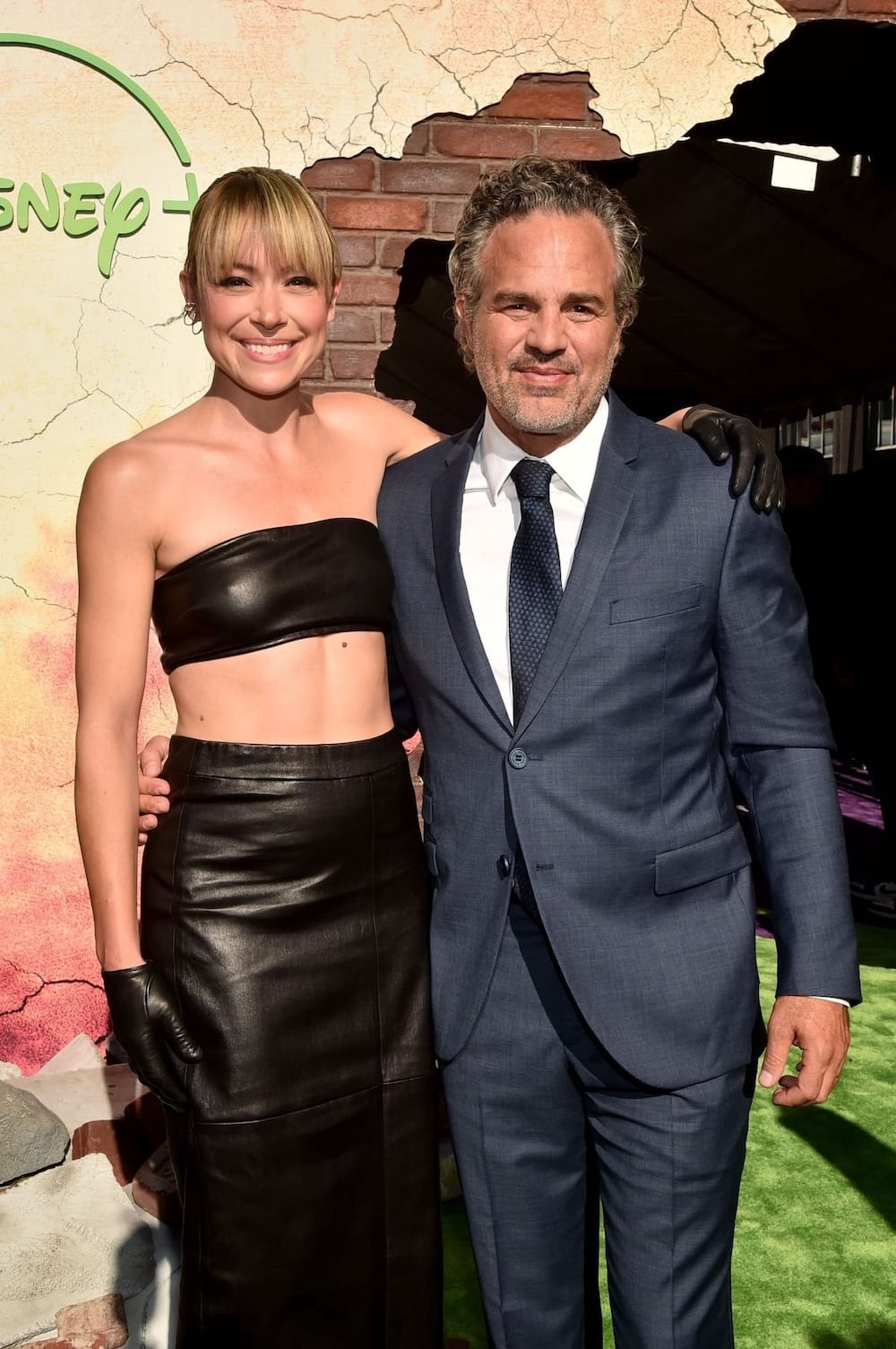 Tatiana Maslany with her She-Hulk Attorney at Law LA co-star Mark Ruffalo at the Los Angeles Premiere on August 15, 2022.