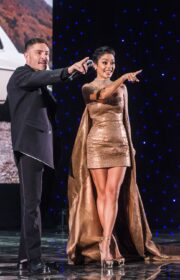 Dazzling Vanessa Hudgens in Michael Kors Dress at 2022 Unicef Gala in Capri
