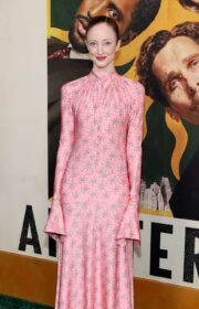 Andrea Riseborough in Paco Rabanne at ‘Amsterdam’ World Premiere in NYC