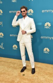 Emmys 2022: Andrew Garfield Looks Cool in White Zegna Suit