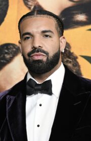 Drake in Velvet Jacket at ‘Amsterdam’ World Premiere in NYC